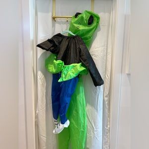 Alien carrying boy inflatable costume